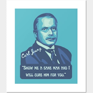 Carl Jung Portrait and Quote Posters and Art